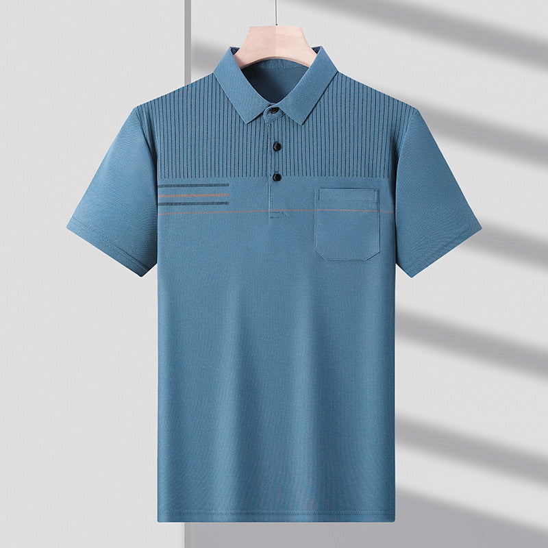 Thin, breathable, casual short-sleeve t-shirt for men