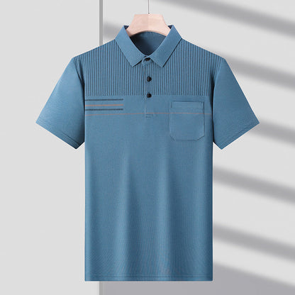 Thin, breathable, casual short-sleeve t-shirt for men