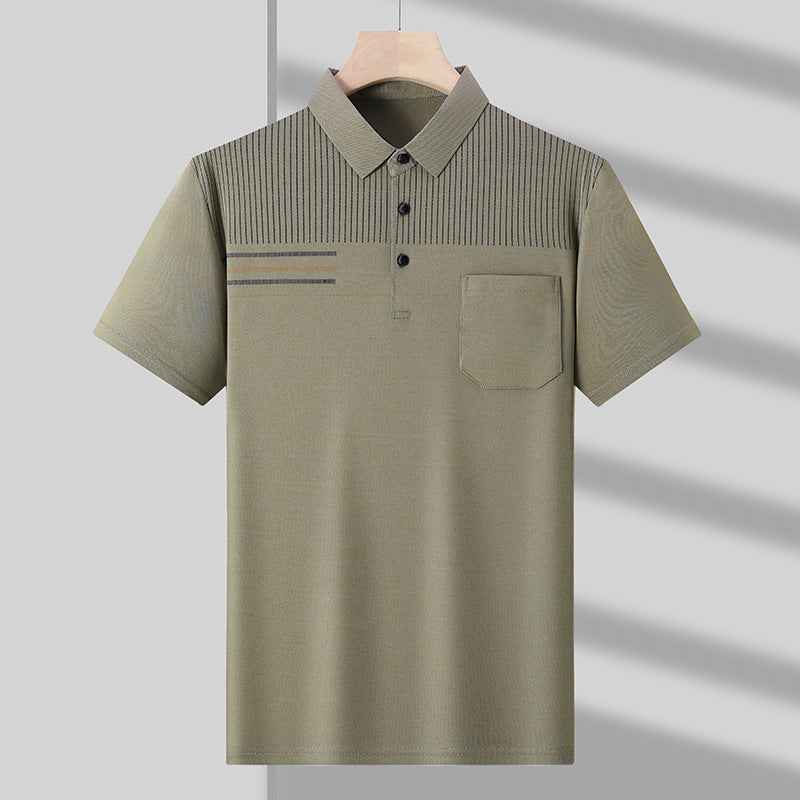 Thin, breathable, casual short-sleeve t-shirt for men