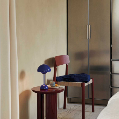 Table Lamp with White Dome and LED Light
