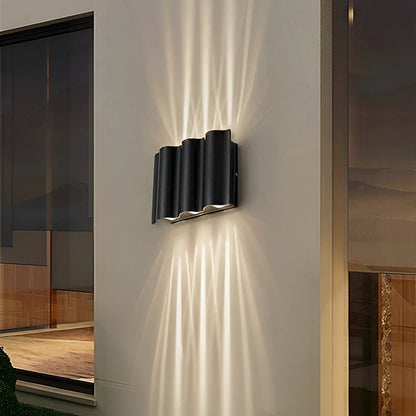 Outdoor Black LED Wall Light Fixture