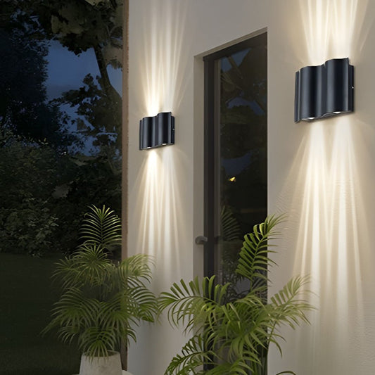Outdoor Black LED Wall Light Fixture