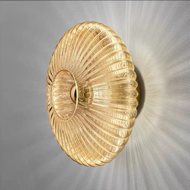 Wall Light Vintage Glass Dome Sconce