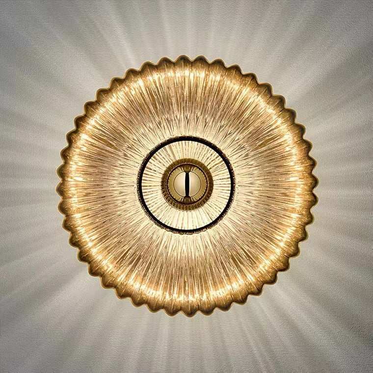 Wall Light Vintage Glass Dome Sconce