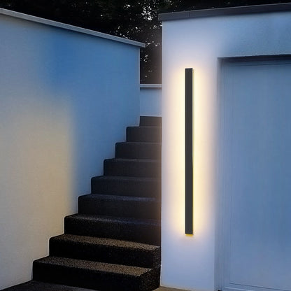 Outdoor Wall Light Black Aluminium LED Fixture