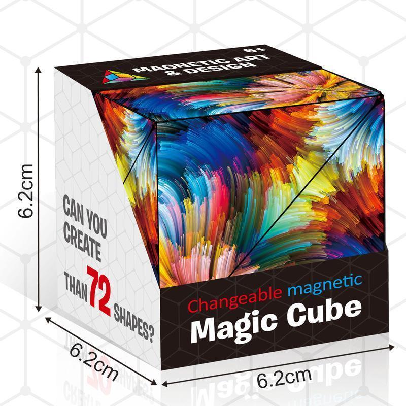 Puzzle Cube Magnetic Folding Fidget Toy
