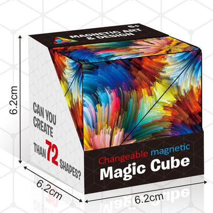 Puzzle Cube Magnetic Folding Fidget Toy