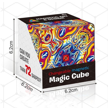 Puzzle Cube Magnetic Folding Fidget Toy