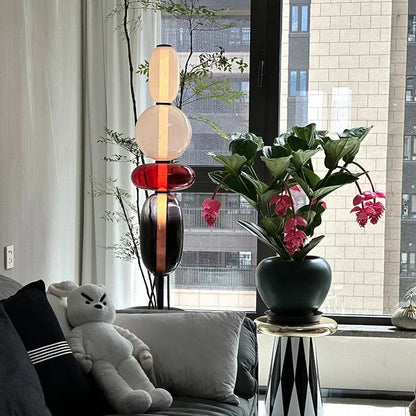 LED Glass Colour Changing Floor Lamp