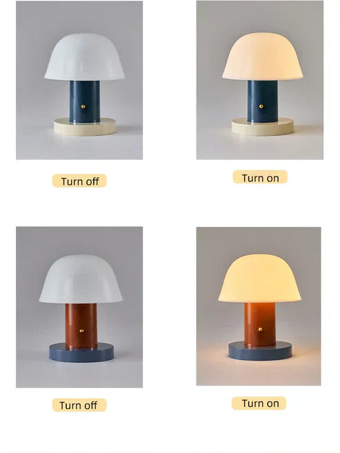 Table Lamp Modern LED Mushroom Design Light