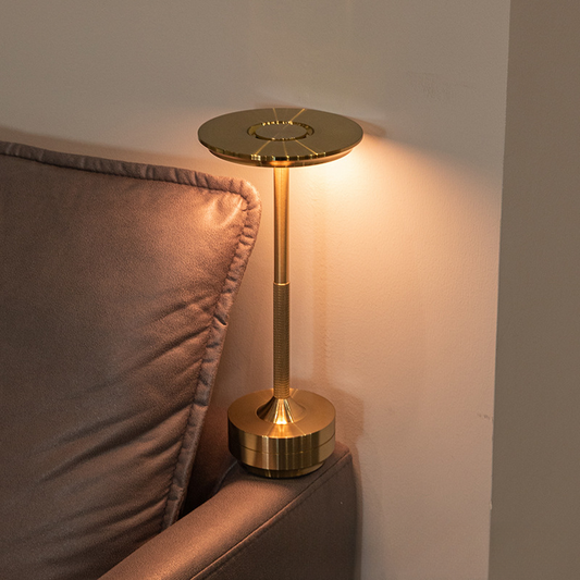 Table Lamp Brass LED Rechargeable Indoor Outdoor