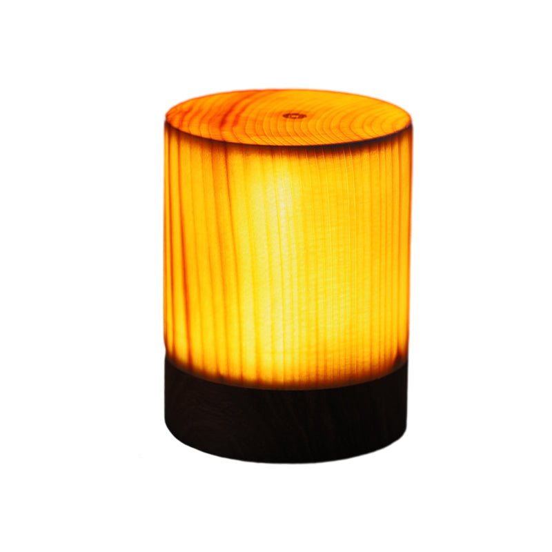 Table Lamp with Touch Control Wood Finish
