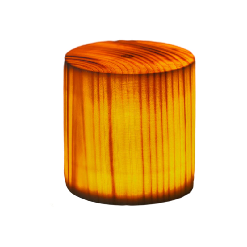 Table Lamp with Touch Control Wood Finish