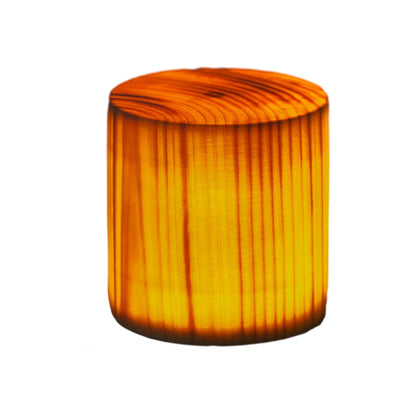 Table Lamp with Touch Control Wood Finish