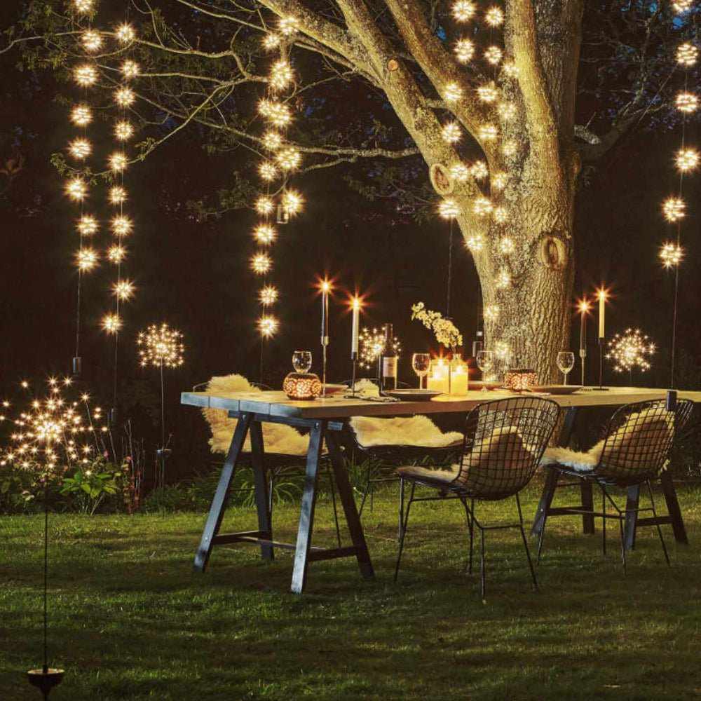 Outdoor Solar Fairy Lights with LED Starbursts